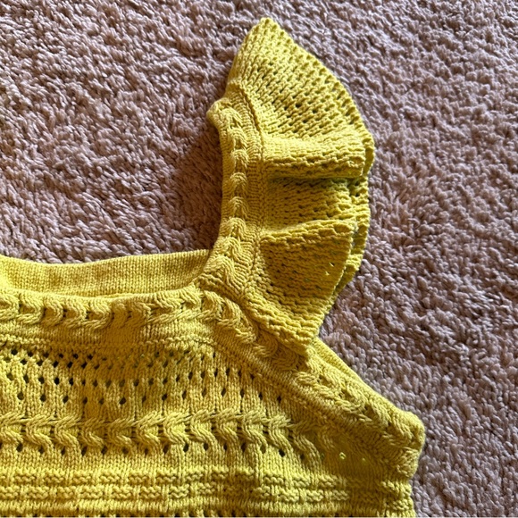 Vintage Yellow Knit Top By Scoop Size S/CH - Picture 4 of 8